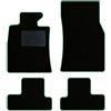 QUEMAR Tappetini Auto per MINI R56 R57 R58 R59, Bordo Verde, 0 Ricami