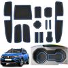 SKTU Tappetino in Gomma per Dacia Sandero III 2021-2024 Tappetino antiscivolo per Console Centrale, Porta Bicchieri, Portabicchieri (Blu)