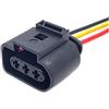 AELFIE 2/3/4/5/6/8/10 Spille 3.5mm Auto Bobina di Accensione Connettore Elettrico Impermeabile Spina Sensore Corno con Cavo 1J0973722 Fit Compatible with .(3P of 1J0973723)