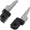 Sonew Pedali Anteriori Moto Adatti per VOGE 250RR 300AC 350AC 500AC 525AC in Lega di Alluminio - Pedane Antiscivolo Rosse (GREY)