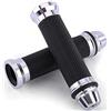 Bonnoeuvre Manopole Manubrio Moto universali Diametro interno 22mm-24mm per 7/8 Manubri Alluminio Gomma per Moto Scooter Quad Cruiser