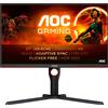 AOC G3 Q27G3XMN/BK Monitor PC 68,6 cm (27") 2560 x 1440 Pixel 2K Ultra HD LED Nero, Rosso [Q27G3XMN/BK]