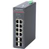 Hikvision DS-3T1512HP-SI-8P4F switch di rete Gestito Gigabit Ethernet (10/100/1000) Supporto Power over (PoE) Nero [DS-3T1512HP-SI-8P4F/No unit]