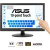 ASUS Touch VT169HE Monitor PC 39,6 cm (15.6") 1920 x 1080 Pixel Full HD LED screen Da tavolo Nero [90LM09V1-B01170]