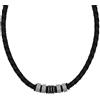 TOM TAILOR - Collana da Uomo in Acciaio inox - Argentato - Ciondolo ad Elementi Metallici - TT-N0023