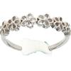 Beneto Anello Silver Leg Ring with Flowers AGGF483 sBE1131 Marca, Estándar, Metallo Non prezioso, Nessuna Pietra preziosa