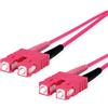 Telegärtner Cavo patch in fibra ottica TELEGÄRTNER 2x G50/125 OM4, 1x SC Duplex - 1x SC Duplex, viola, 3 m