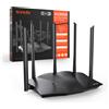 Tenda Router Wi-Fi 6 RX12 Pro (AX3000 Dualband: 5 GHz: 2402 Mbps + 2,4 GHz: 574 Mbps), 5 antenne ad alto guadagno da 6 dBi, porta LAN/WAN Gigabit, WPA3, MU-MIMO+OFDMA, WiFi+Mesh, VPN, app, senza funzionalità DSL, colore nero