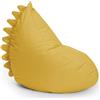 DS Produkte LUMALAND Pouf per bambini Animal Line Monster - Giallo senape