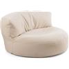DS Produkte LUMALAND Divano pouf Indoor Teddyfleece 320l beige