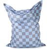 DS Produkte Pouf LUMALAND per interni ed esterni a quadri 380 l grigio/blu