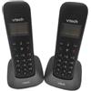 VTech Telefono cordless VTech, accessori per telefoni, tecnologia DECT 2, 2 telefoni portatili, blocco chiamate