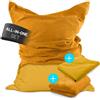 DS Produkte Pouf Lumaland 380 l giallo senape + rivestimento in velluto a coste
