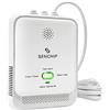SenChip Allarme Fughe Gas con Rilevatore per Gas Naturale (Metano) e- 230V a Plug-in - Protezione per Cucina, Garage, Camper