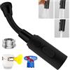 Chuainxin Prolunga Rompigetto Rubinetto Cucina M22 M24, Nero Hose Aeratore Rubinetto, Doccino per Lavandino con 3 Modalità, Girevole Filtro Rubinetto con Tubo, Estensione Aeratori per Rubinetti con Adattatore
