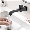 Shiyinge G1/2 Rubinetti Da Parete Montaggio A Parete Monoforo Rubinetto Rubinetto Da Giardino Freddo Rubinetto Lavabo Rubinetti Da Bagno In Ottone Per Bacino Bagno Cucina Con Base Quadrata Maniglia Moderno