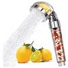 Woopower Soffione doccia ad alta pressione a pioggia Delta, filtro per doccia a mano, vitamina C, cloro e fluoro, set di filtri per soffione doccia (argento, trasparente)