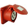 Preis-Zone CEE - Presa da incasso dritta, 400 V, 32 A, 4 P, 75 x 75 mm