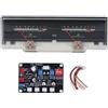 Fafeicy VU Meter Portatile con Kit Scheda Driver, Misuratore DB Retroilluminato per Amplificatore di Potenza e Progetti Fai da Te, Strumento Audio Professionale per Sistemi Hi-Fi e Home Studio