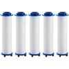ZWOIVHE Pulifer Doccino Filtrante Soffione Doccia in Silicone, 3 Getto Pioggia, Pulsante on/Off, Riduce Calcare E Impurità, Adatto A Tutti I Docce (5 Filtri Extra)