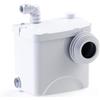 Aquasani Eco - Trituratore WC adattabile, 1 ingresso WC e 1 ingresso lavabo o bidet o doccia, installazione semplice, motore 470 W, sollevamento 4 m verticale o 50 m orizzontale, compatto,