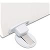 PHOEWON forte magnetico fermaporta in metallo fermaporta resistente alla porta con 3M viti autoadesive di occultamento montate a terra, 2 pezzi, bianco