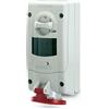 Scame Parre 562.1687 Presa Interbloccata da Parete 3P+N 16A 6H, IP44 con Fuse, Rosso