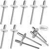 SHBAOCH Rivetti ciechi in alluminio con flangia grande (4 x 10 mm)