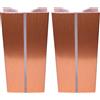 cyclingcolors 2x Connettore Zoccolino Battiscopa Bordo Mobili Cucina Zoccolo Giunzione multiangolo angolare, 120mm rame multiangolo