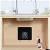 DCSYOG Scaldacqua elettrico istantaneo con telecomando, 7500 W, piccolo scaldabagno con sistema termostatico per cucina e bagno 220 V (nero)