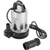 Goddlgjik Pompa sommersa per acque sporche, 12 V, 160 W, 3000 giri/min, 50 l/min, pompa a immersione, aspirazione piatta con 3 uscite selezionabili, altezza di erogazione 8 m, pompa da giardino per