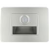 puntoluceled Segnapasso LED Interno con Sensore PIR 1,6W 220V 3 Moduli Silver Luce Calda 3000K | Incasso 503