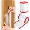 Jilskl 2 Pezzi Autoadesiva Protezioni Per Porte Per Bambini, 17 x 120 cm | Protezione Antipizzicamento Porte, Profilo Di Sicurezza Trasparente, Adatto Per Asili Nido, Aule Scolastiche e Case
