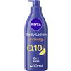 Nivea, lozione rassodante per il corpo Q10 + vitamina C (400 ml), crema rassodante nutriente con Q10 e vitamina C, crema idratante morbida Nivea per una pelle rassodata