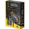 Bardahl - Kit Manutenzione Catene, Kit Speciale per Catena Moto da Strada-Pista, Anti-Usura e Ruggine, Allunga Vita Catena, Corona e Pignone, Resistenza Acqua, Spazzola Pulisci Catena