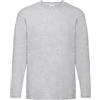 FRUIT OF THE LOOM T-shirt valueweight grigio maniche lunghe