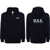 JHK Felpa OSS personalizzata con cappuccio e zip