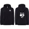 JHK Felpa OSS donna personalizzata con cappuccio e zip