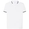 JHK Polo Uomo regular Contrast bianca/nera