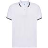 JHK Polo Uomo regular Contrast bianca/navy