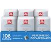 illy, Caffè in Capsule Iperespresso DECAFFEINATO, 108 Capsule Totali