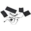 Bnineteenteam Cuscinetto riscaldante per Gilet Elettrico USB, Cuscinetto riscaldante per Giacca riscaldata 5V 2A 8W 3 Marce Controllo Temperatura Regolabile Kit 4 in 1