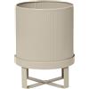 Ferm Living - Vaso per fiori Bau - Beige - Acciaio galvanizzato - Designer Herman Studio