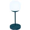 Fermob - Lampada da esterno ricaricabile senza fili Mooon - Blu - Polietilene - Designer Tristan Lohner
