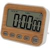Taikemeti Timer per conto alla rovescia, timer da cucina, cronometro digitale magnetico con ampio display a LED, promemoria acustico per studio, cucina, esercizio, timer in classe per bambini (giallo)