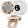 Generic Ventilatore per aria condizionata con clip per auto, con display a LED, rotazione a 360°, velocità 199 e tecnologia semi raffreddamento, ricaricabile tramite USB, adatto per auto, lavoro, campeggio