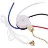 Wlauqueta Kit di interruttore ventilatore a soffitto a 3 velocità a 4 fili, interruttore di controllo a scorrimento interruttore di trazione ZE-208S con corda