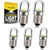 Ruiandsion Lampadina LED E10 12V verde per luci indicatori cruscotto golf cart.5 Pezzi