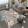 MMDSNX Tappeto Moderno Design Tappeti Salotto Fiori da giardino dorati di lusso leggero Soggiorno/camera da letto/studio/tavolino 150x200CM