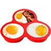 Lpoppcx Stampini in Silicone per Uova per Friggitrice ad Aria | Stampo da Cucina con 3 Cavità - Stampini In Silicone Per Air Fryer - Per Forno A Microonde Piccole Torte Budini Torta Frittelle Per